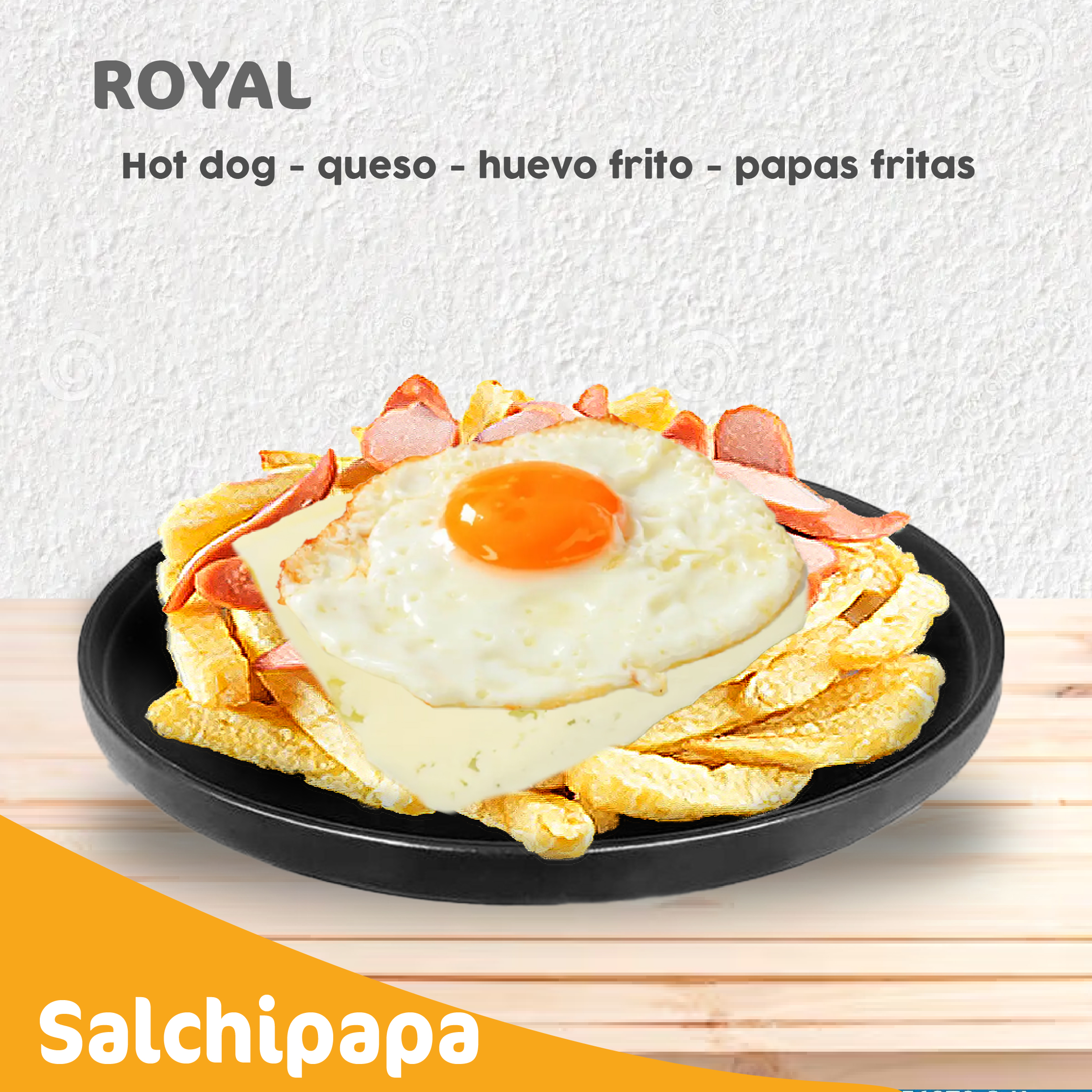 Salchipapa Royal